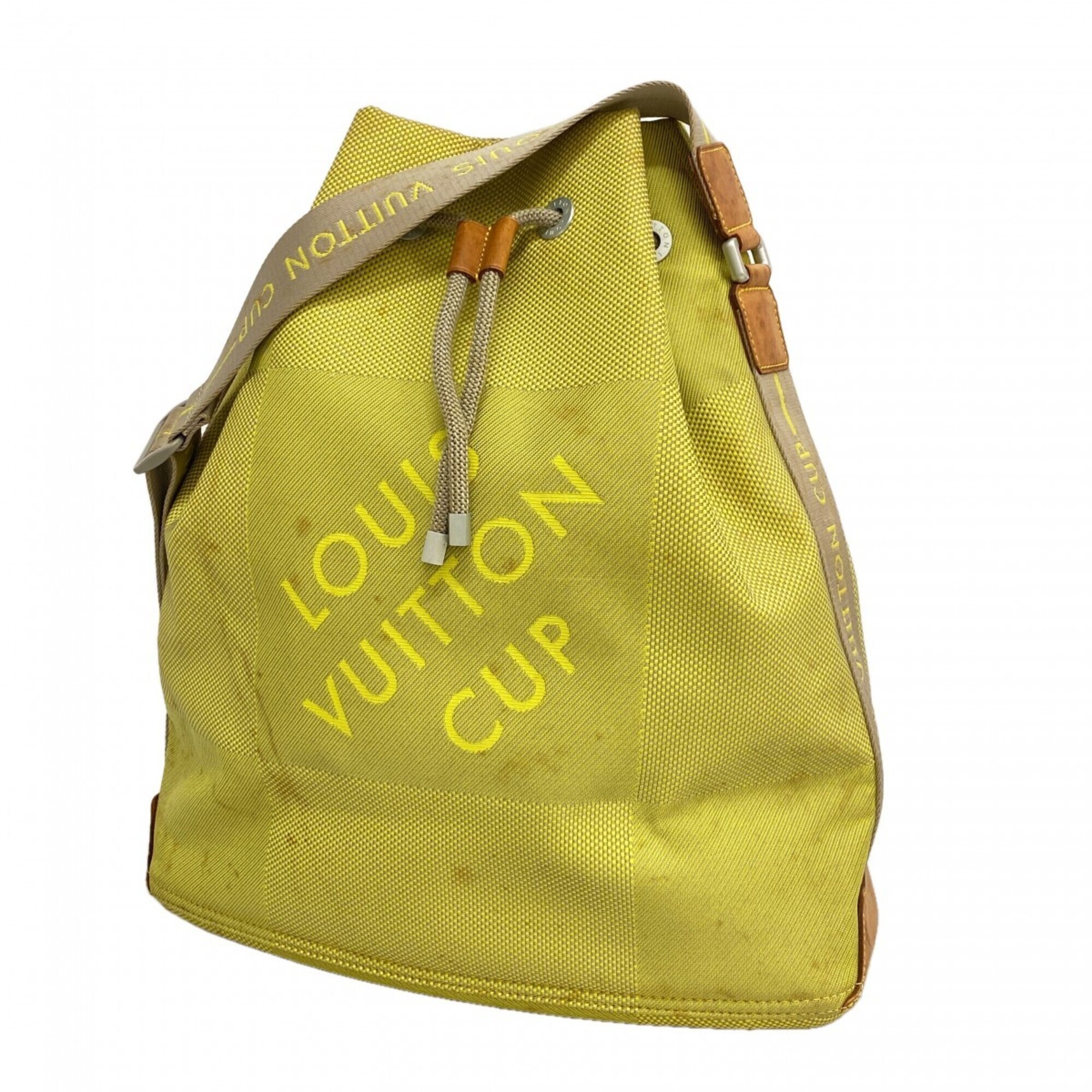 Louis Vuitton Damier Gant Volunteer Shoulder Bag M80635 Light Green Lv Cup L...